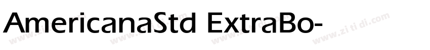 AmericanaStd ExtraBo字体转换